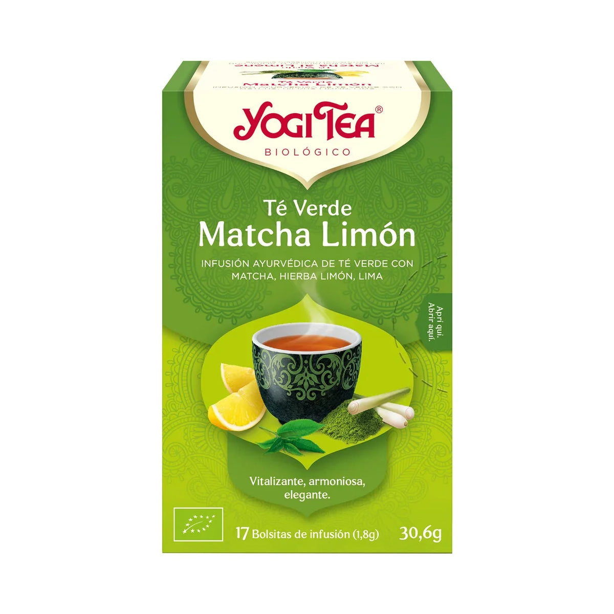 Yogi Tea Verde Matcha Limón 30,6 g