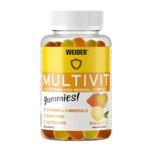 Weider Gummies Multivit Naranja-Limón