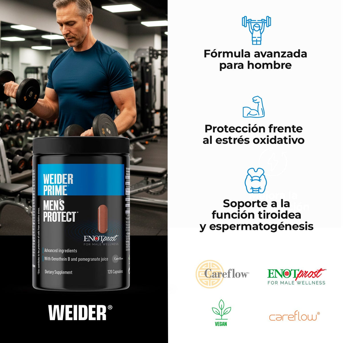Weider Prime Men's Protect 120 cápsulas