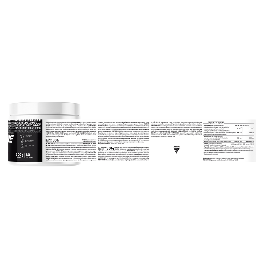 Trec Creatine 100% Monohydrate 300 g y 600 g