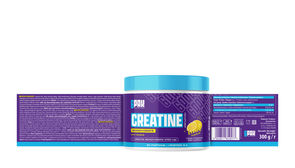 Creatine Monohydrate 6PACK