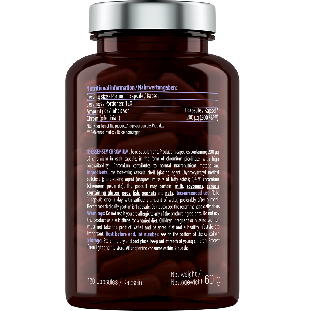 Essensey Chromium 120 cápsulas