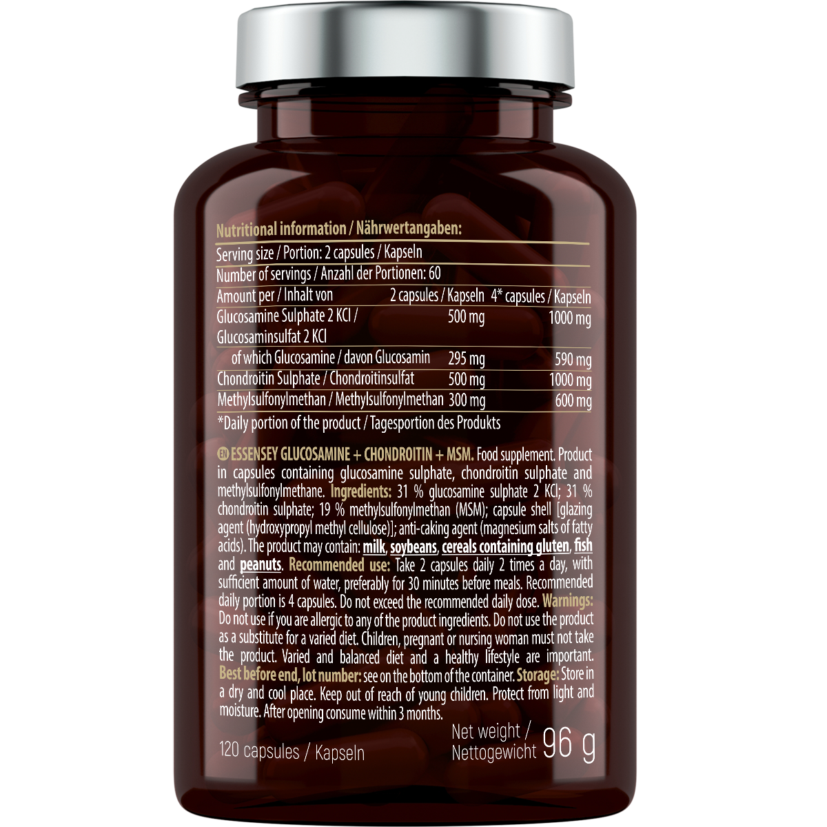 Essensey Glucosamine + Chondroitin + MSM