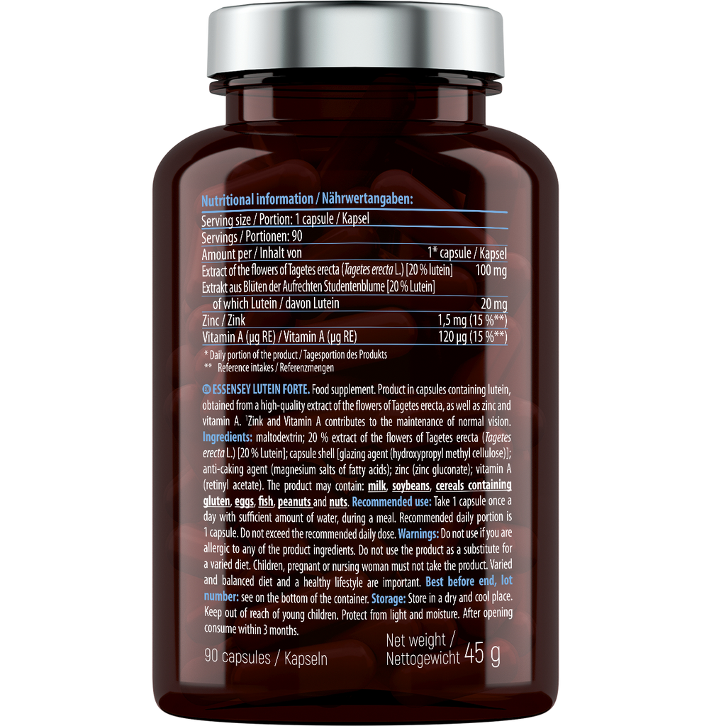 Essensey Lutein Forte 90 cápsulas