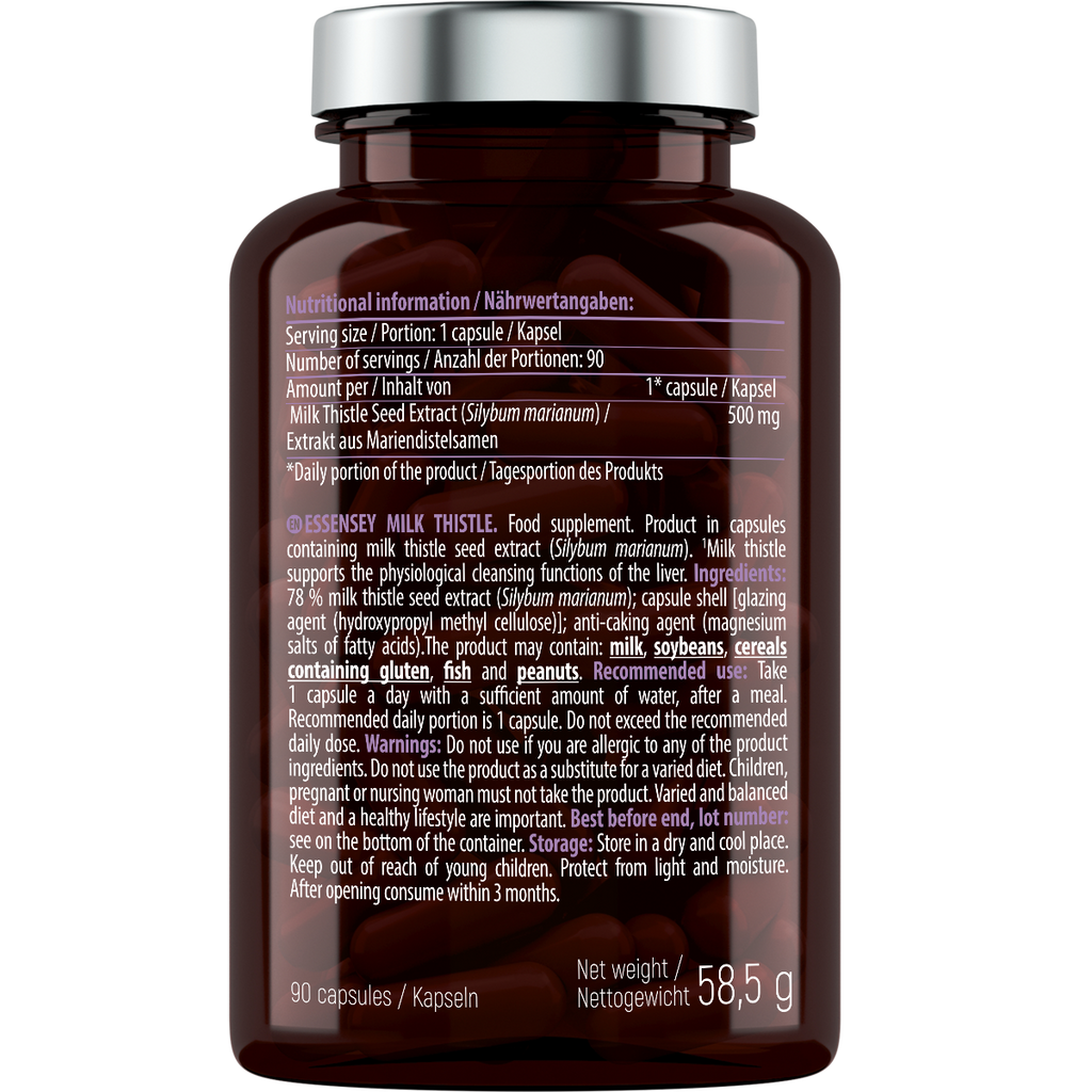 Essensey Milk Thistle 90 cápsulas