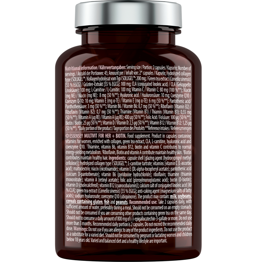 Essensey Multivit For Her + Biotin 90 cápsulas