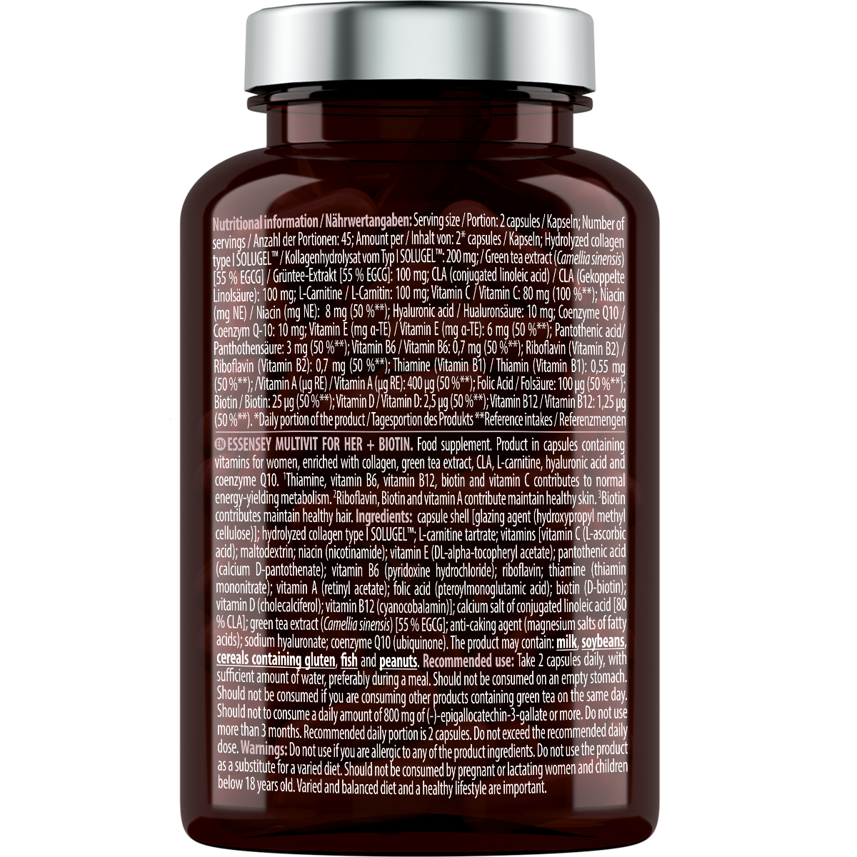 Essensey Multivit For Her + Biotin 90 cápsulas