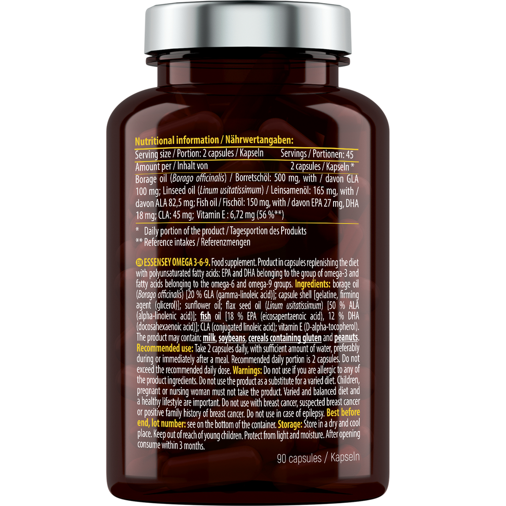 Essensey Omega 3-6-9 90 cápsulas