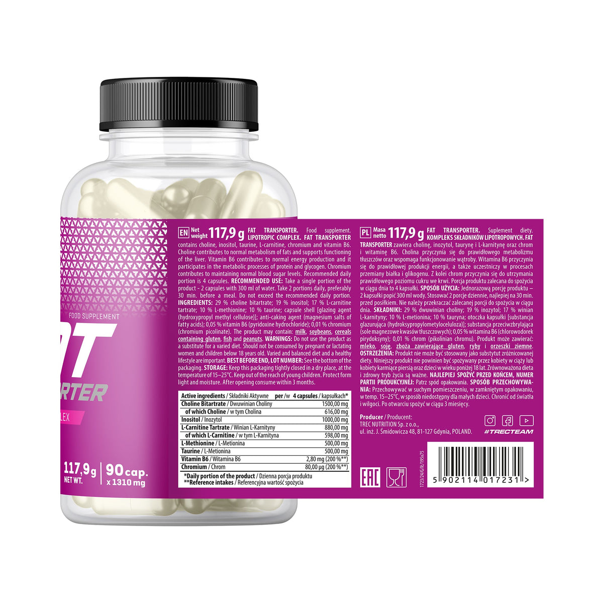 Trec Fat Transporter 90 cápsulas
