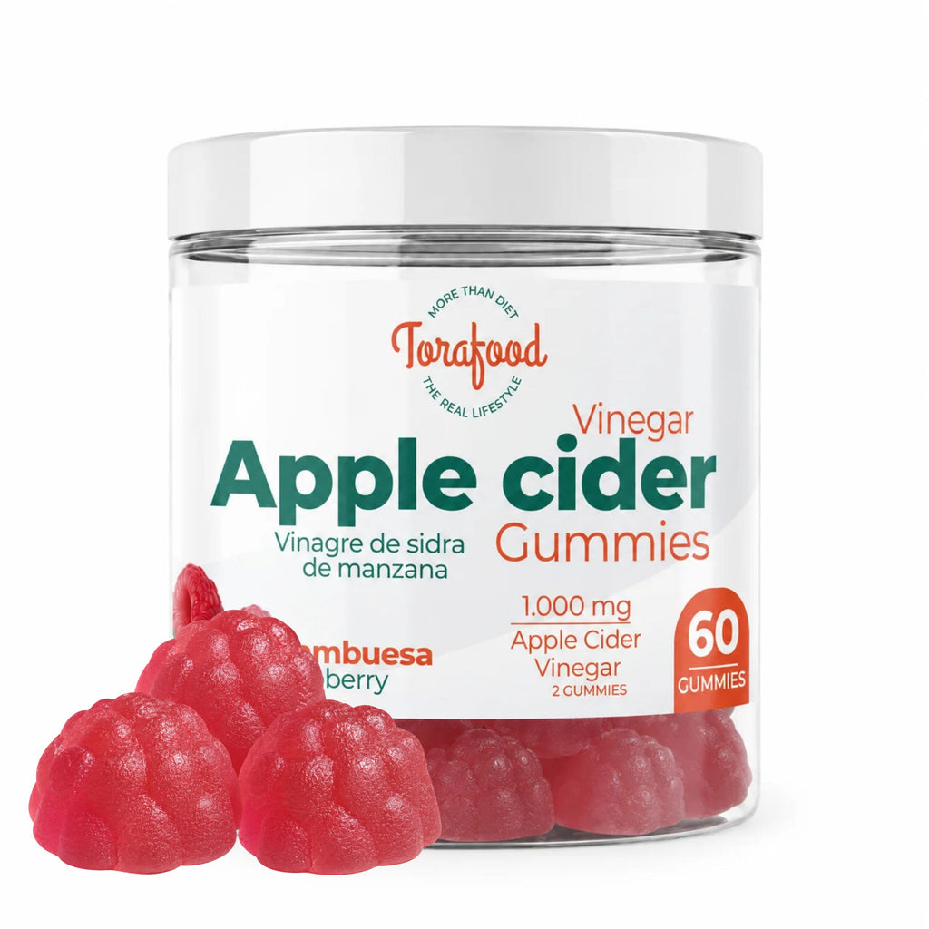 Torafood Gominolas de Vinagre de Manzana 60 gummies Frambuesa