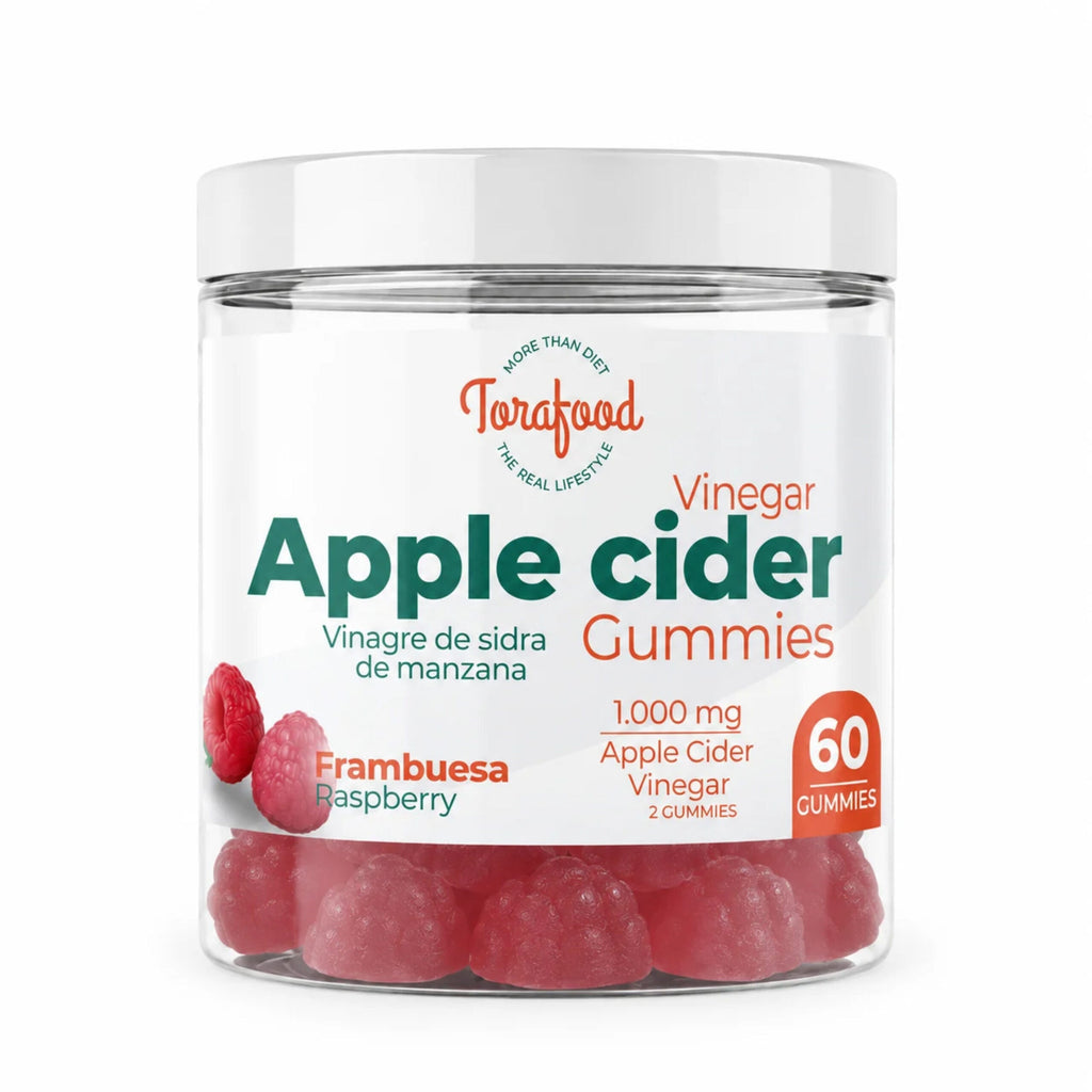 Torafood Gominolas de Vinagre de Manzana 60 gummies Frambuesa