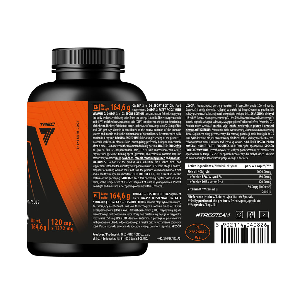 Trec Endurance Omega 3 D3