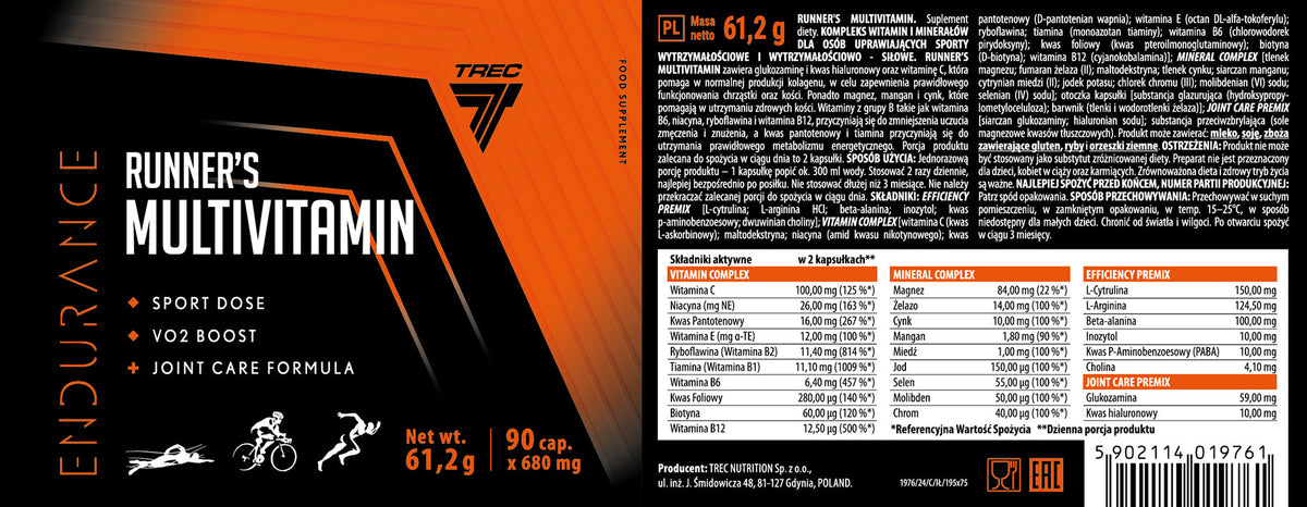 Trec Endurance Multivitamin 90 cápsulas