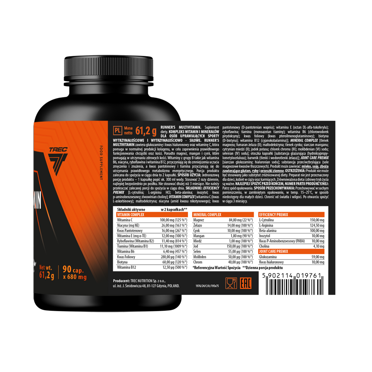 Trec Endurance Multivitamin 90 cápsulas