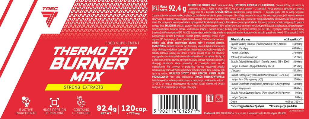Trec Thermo Fat Burner Max 120 cápsulas