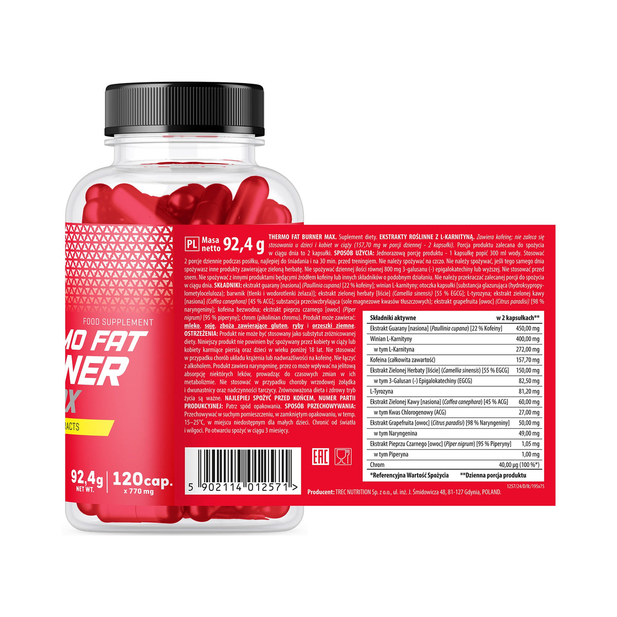 Trec Thermo Fat Burner Max 120 cápsulas