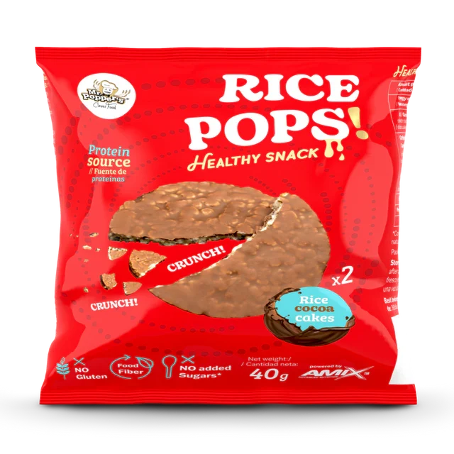 Mr Popper's Tortitas de Arroz Rice Pops Pack 12 x 40 g