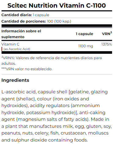 Scitec Vitamin C-1100