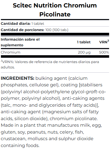 Scitec Chromium Picolinate