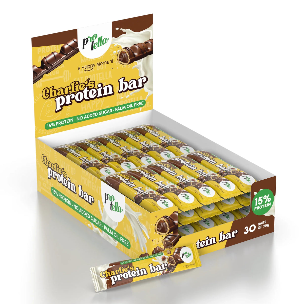 Protella Charlie's Protein Bar Pack 30 x 25 g