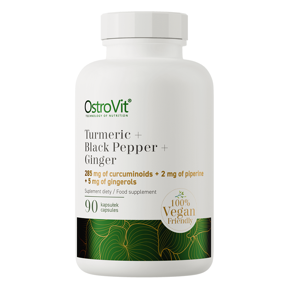 OstroVit Curcumina + Pimienta Negra + Jengibre 90 cápsulas