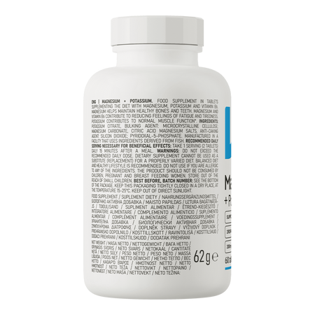 OstroVit Magnesio + Potasio 60 comprimidos