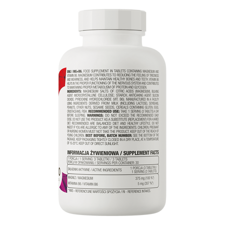 OstroVit Magnesio + B6 90 comprimidos