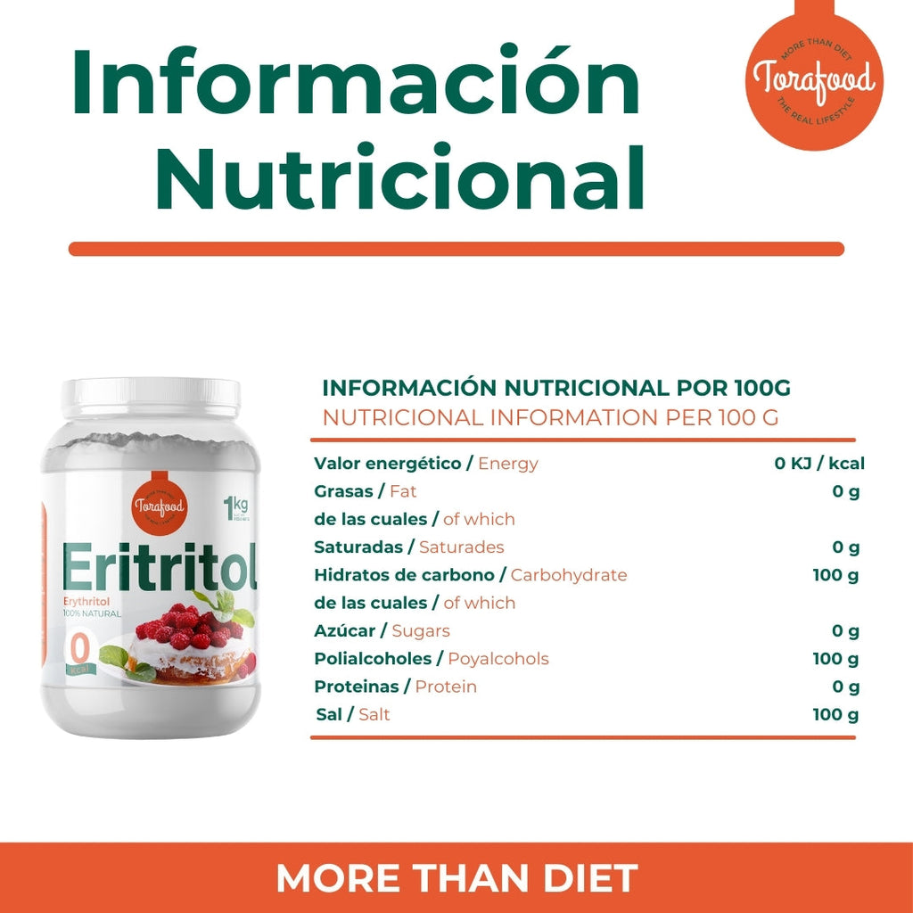 Torafood Eritritol Edulcorante Natural