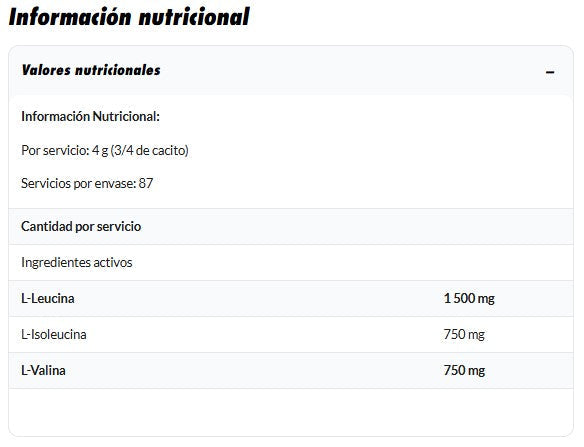 Amix BCAA en polvo 350 g