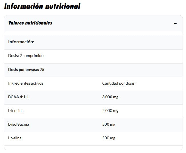 Amix BCAA 4:1:1 150 tabletas