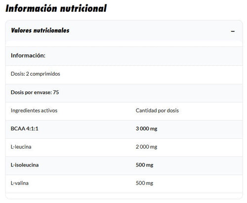 Amix BCAA 4:1:1 150 tabletas