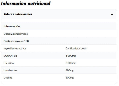 Amix BCAA 4:1:1 300 tabletas