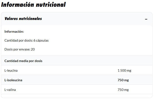 Amix BCAA Elite Rate 120 cápsulas