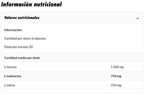 Amix BCAA Elite Rate 120 cápsulas