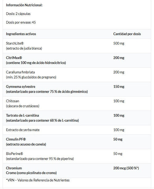 Amix Carb Blocker con Starchlite 90 cápsulas