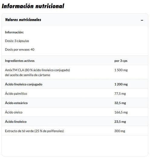 Amix CLA 1200 120 cápsulas