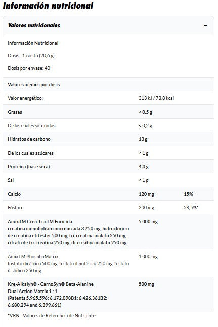 Amix Creatina Crea-Trix 824 g