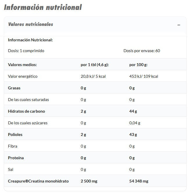 Amix Creatina Creapure Masticable