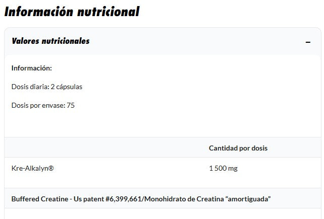 Amix Creatina Kre-Alkalyn 120 cápsulas + 30 gratis