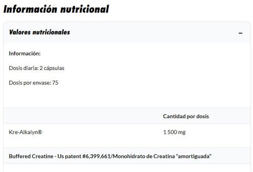 Amix Creatina Kre-Alkalyn 120 cápsulas + 30 gratis