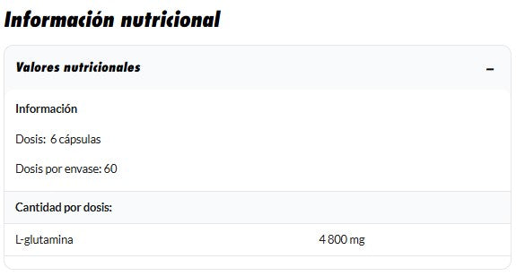 Amix Glutamina 360 cápsulas