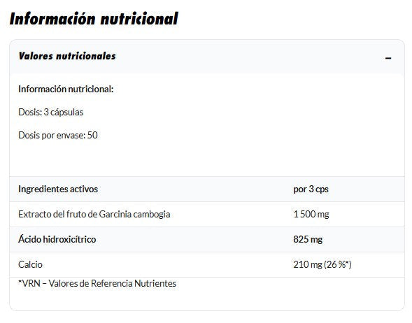 Amix HCA 150 cápsulas