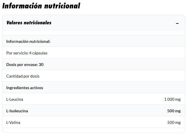 Amix Performance BCAA XT 120 cápsulas