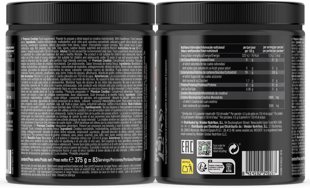 Weider Creatine Creapure 375 g
