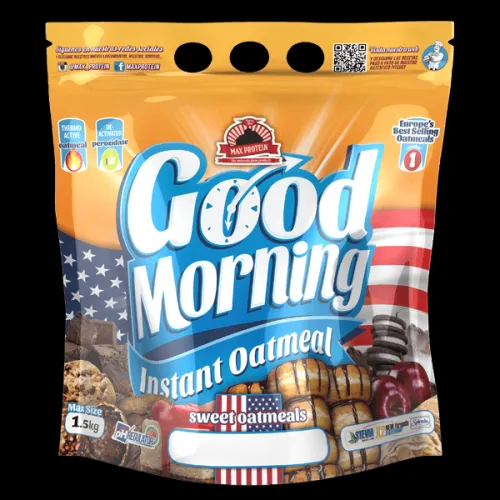 MAX PROTEIN GOOD MORNING HARINA AVENA 1.5KG BOMBON CROCANTE