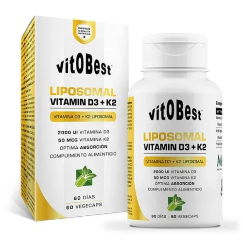 VITAMINA D3 + K2 LIPOSOMAL 60 VEGECAPS