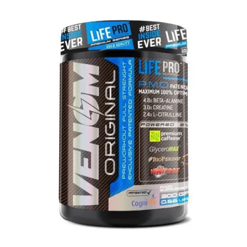 LIFE PRO VENOM PRE WORKOUT NON STIMULANT ENERGY