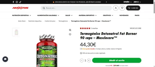 AMIX MUSCLECORE DETONATROL FAT BURNER 90CAP