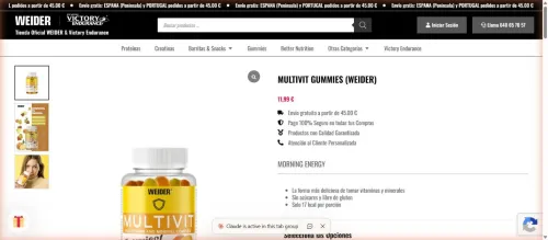WEIDER GUMMIES MULTIVIT NARANJA-LIMON