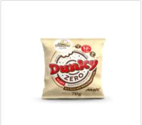 AMIX MR. POPPER DUNKY ZERO DONUT 70G DARK DONUT WITH WHITE CHOCO CREAM